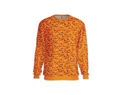 ORANGE PUMKIN SMILE HALLOWEEN SWEATER