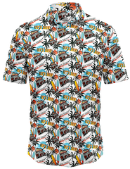 LET'S SURF BUTTON DOWN WOMENS