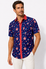 US STARS BUTTON DOWN
