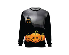 BLK PUMKIN NIGHT HALLOWEEN SWEATER