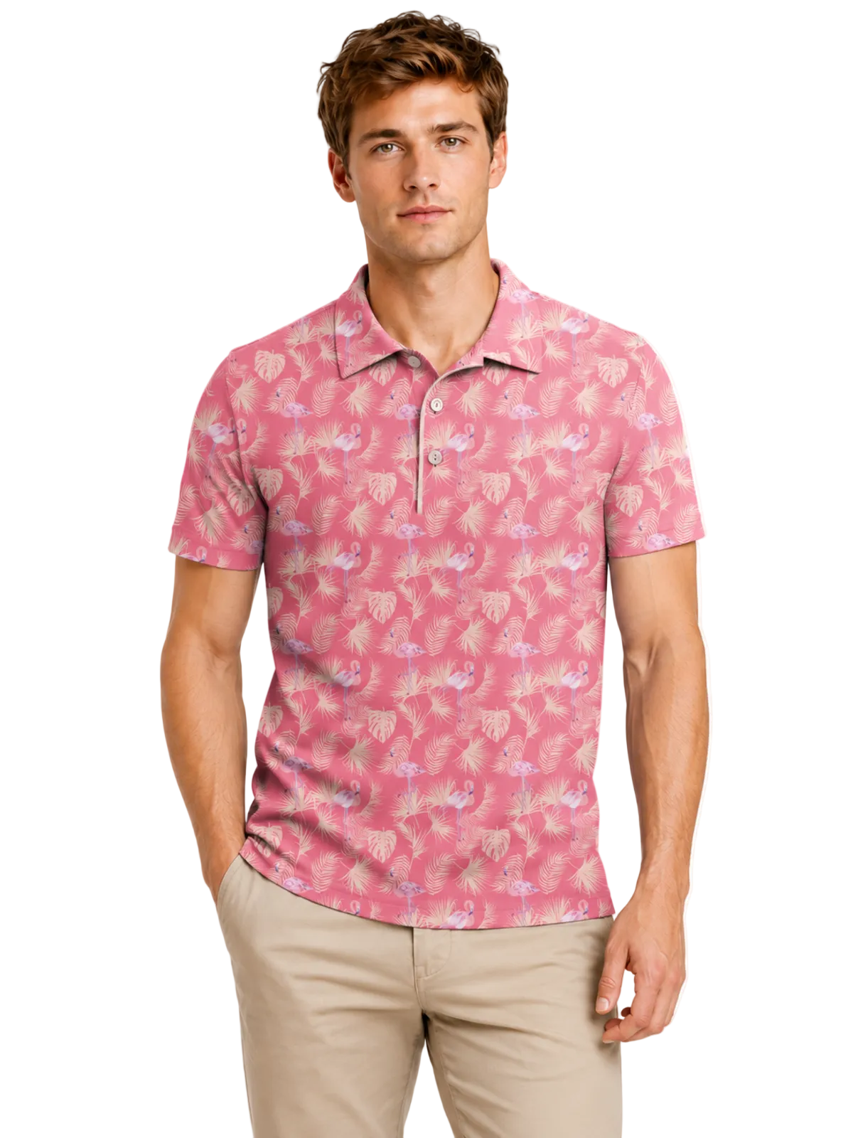 PINK MINGO GOLF POLO