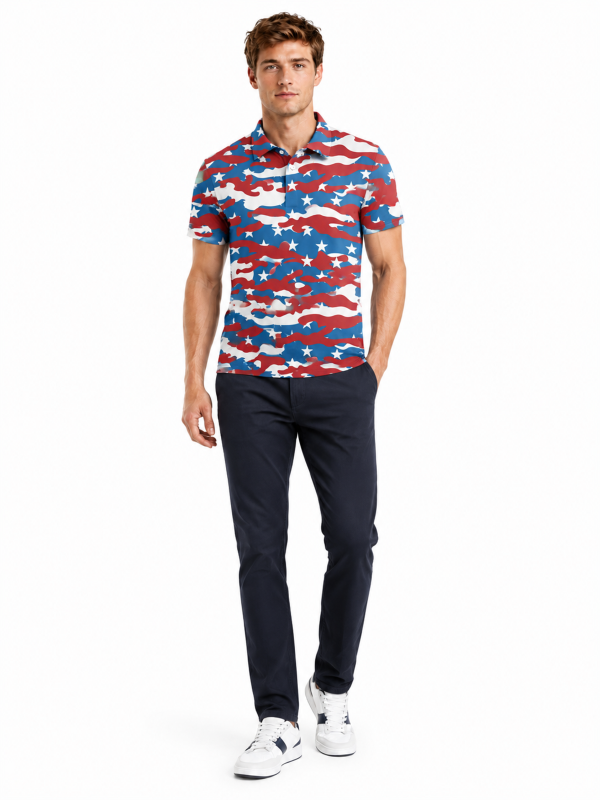 US CAMO GOLF POLO