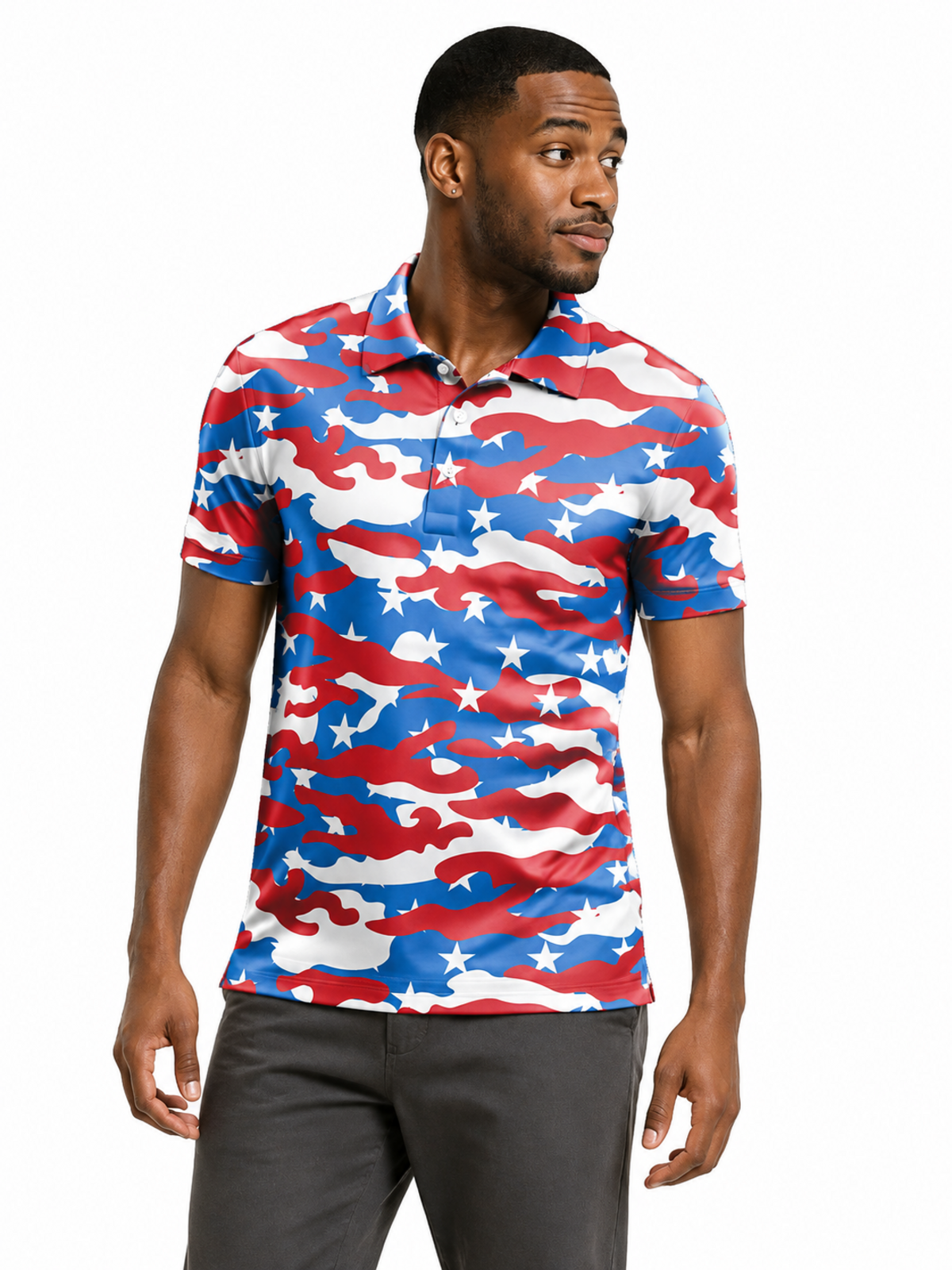 US CAMO GOLF POLO