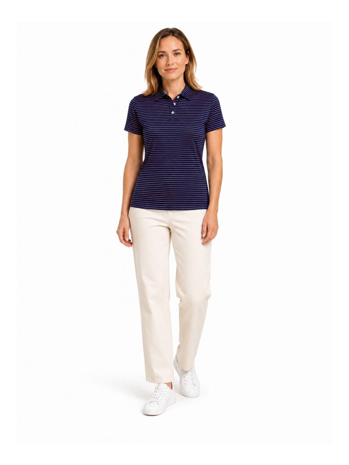 BLUE OFFICE GOLF POLO WOMEN