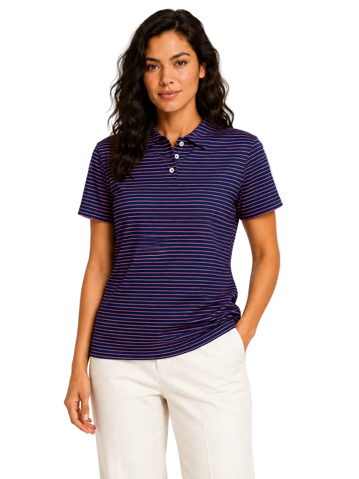 BLUE OFFICE GOLF POLO WOMEN