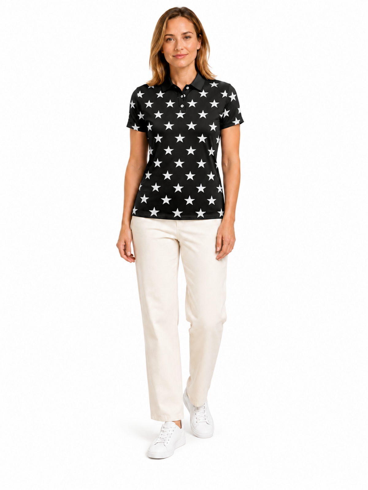 STARS GOLF POLO WOMENS