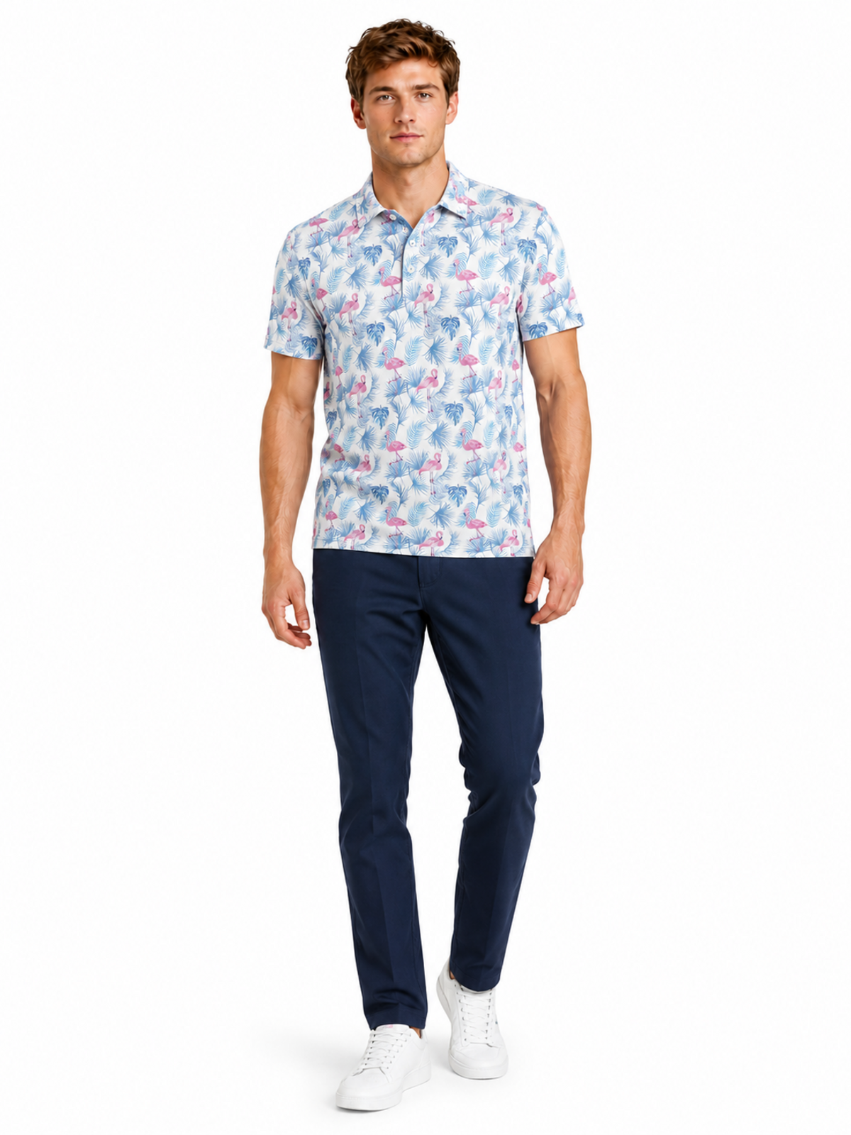 WHITE MINGO GOLF POLO
