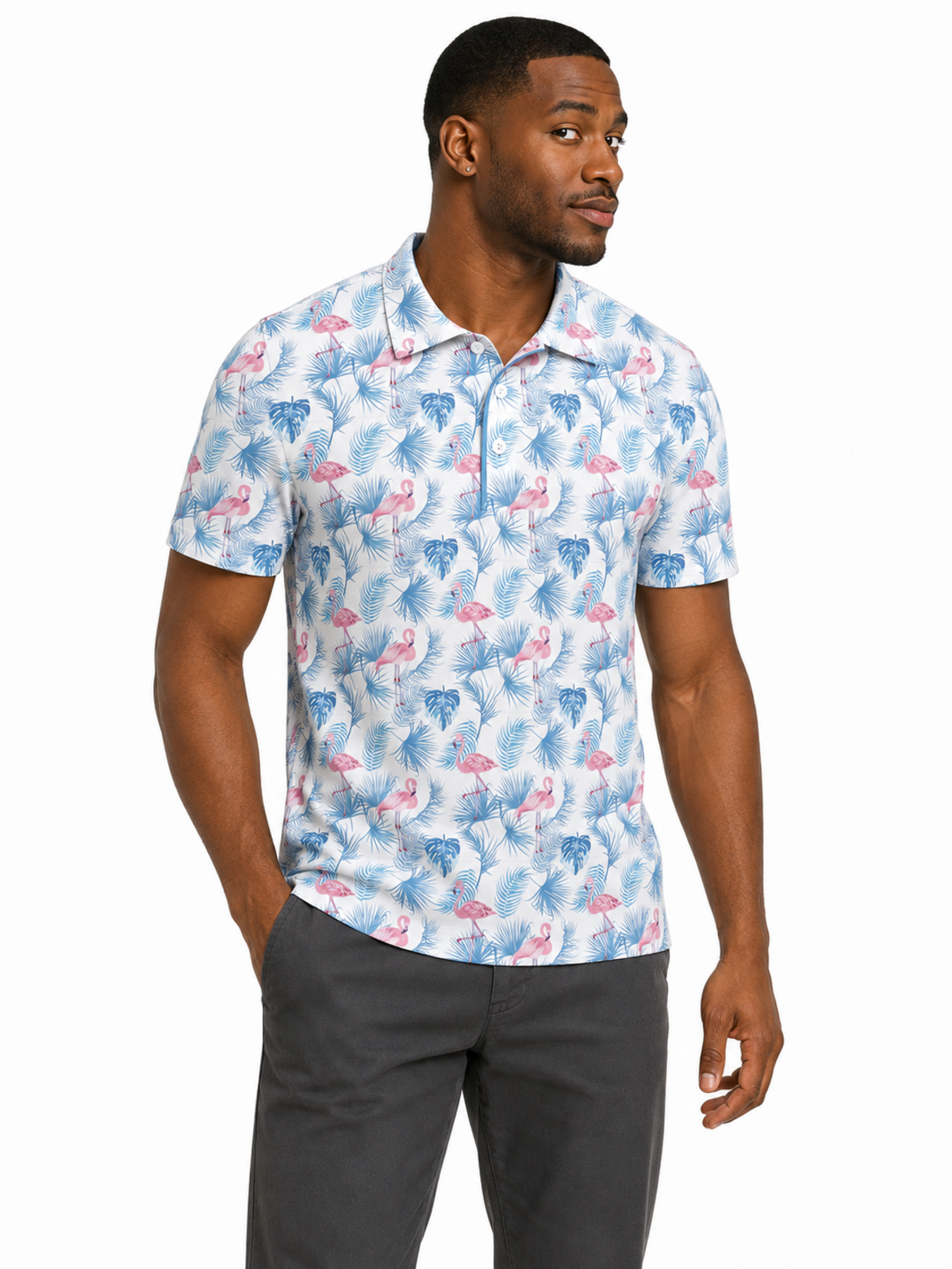 WHITE MINGO GOLF POLO