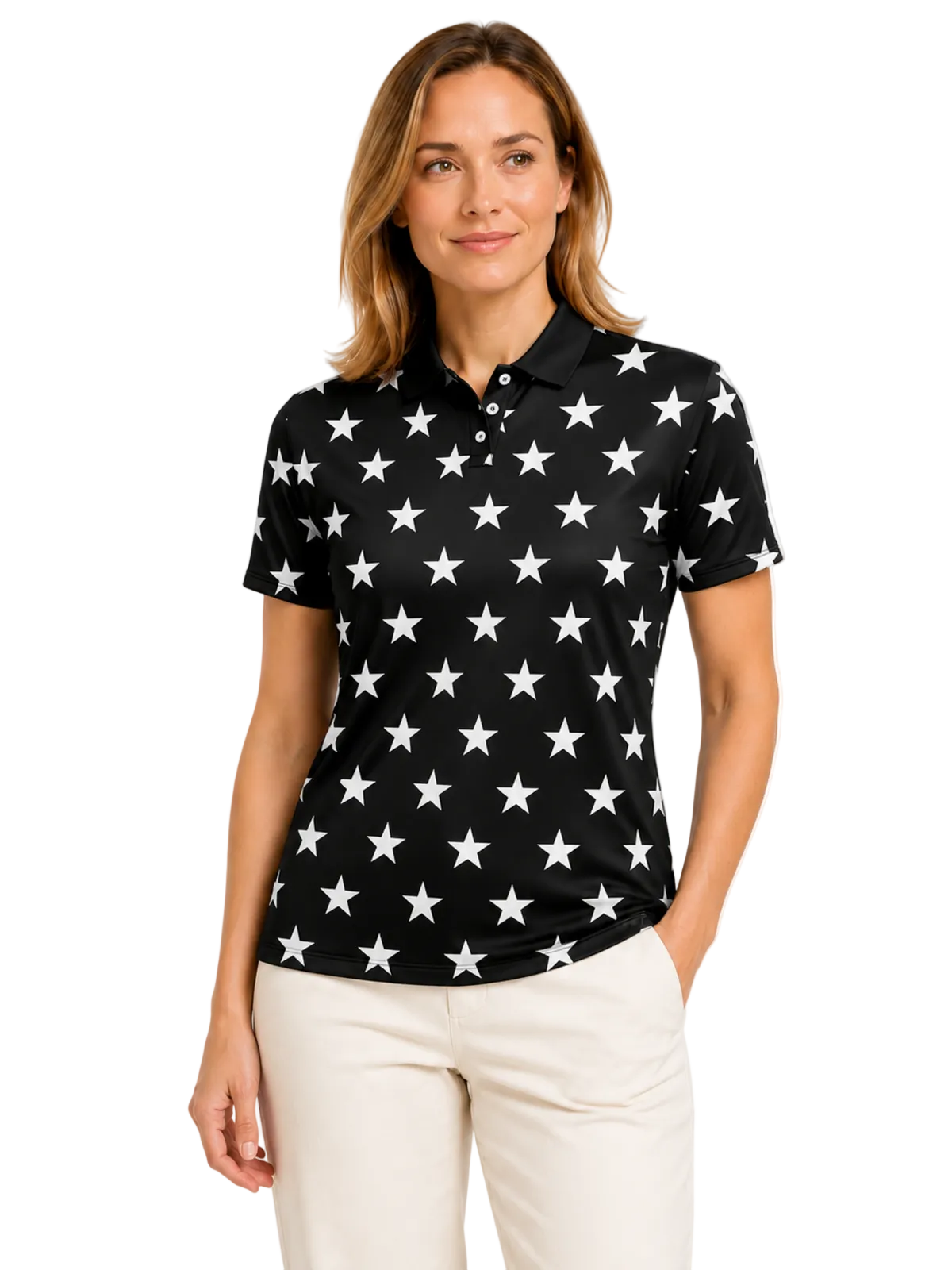 STARS GOLF POLO WOMENS