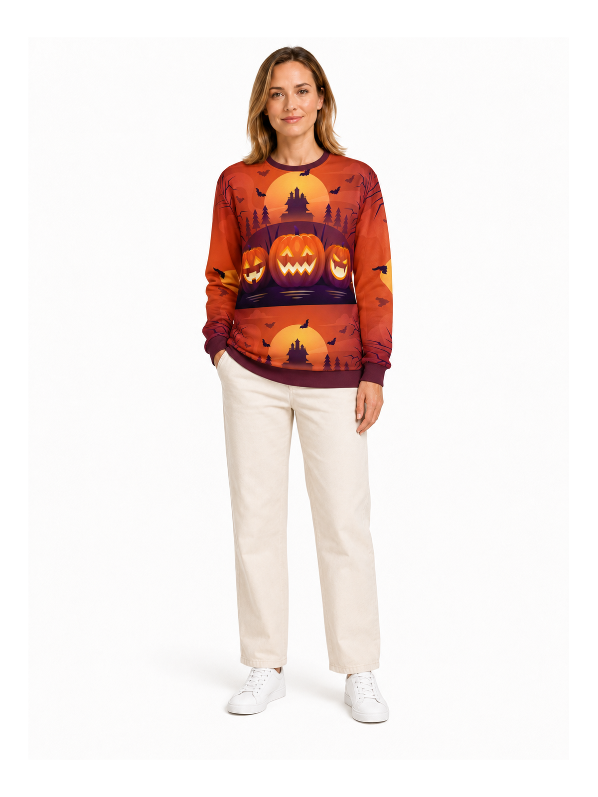 Halloween Bat Forest Sweat Shirts