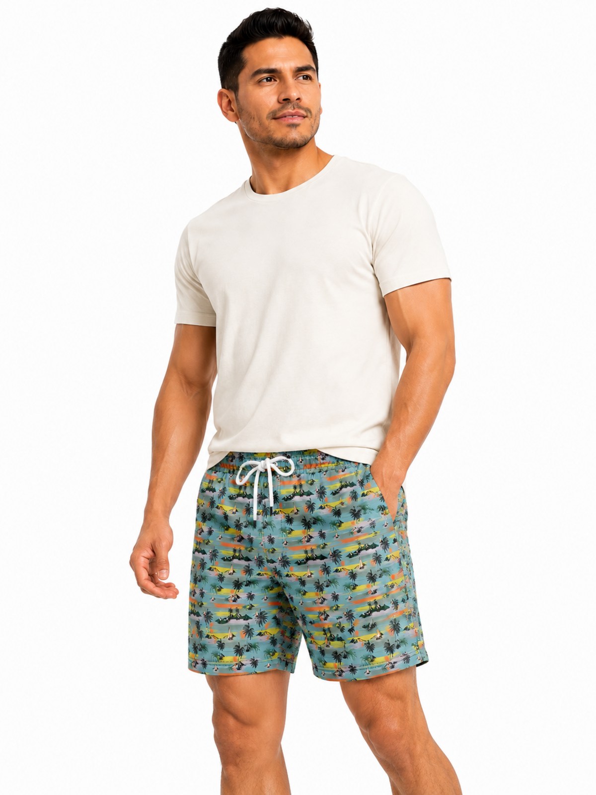 PALM ISLAND SWIM TRUNK