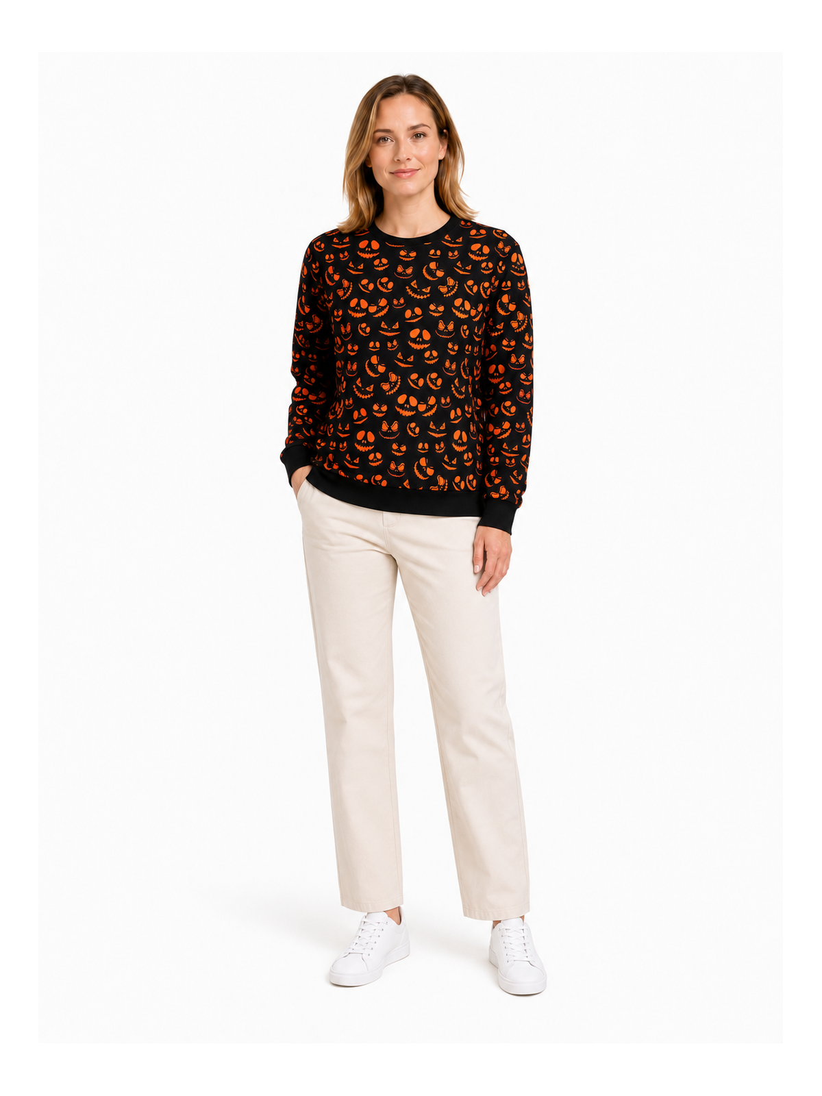 Halloween Smiling Sweat Shirt