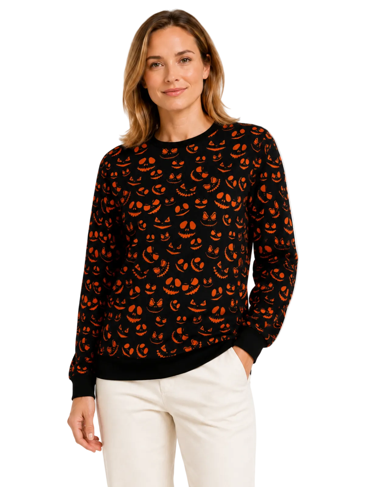 Halloween Smiling Sweat Shirt