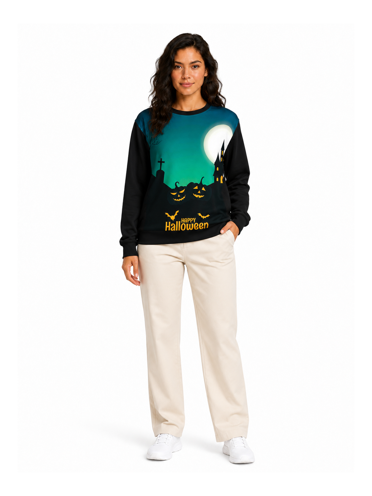 Halloween Green House Sweat Shirts