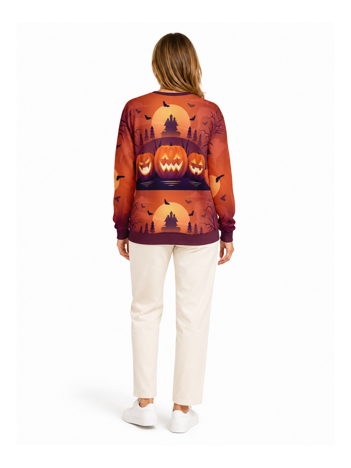 Halloween Bat Forest Sweat Shirts