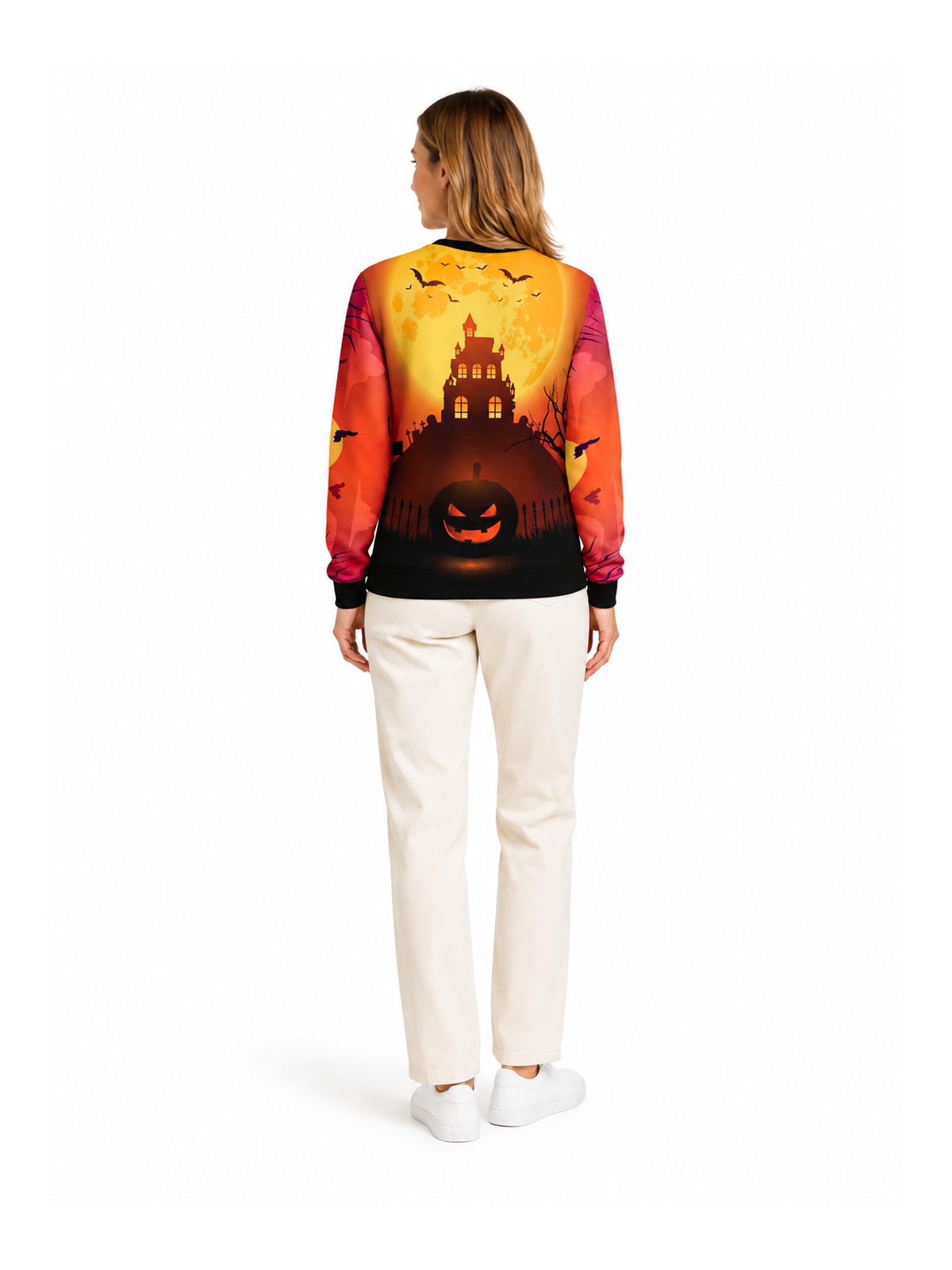 Halloween Sun House Sweat Shirt