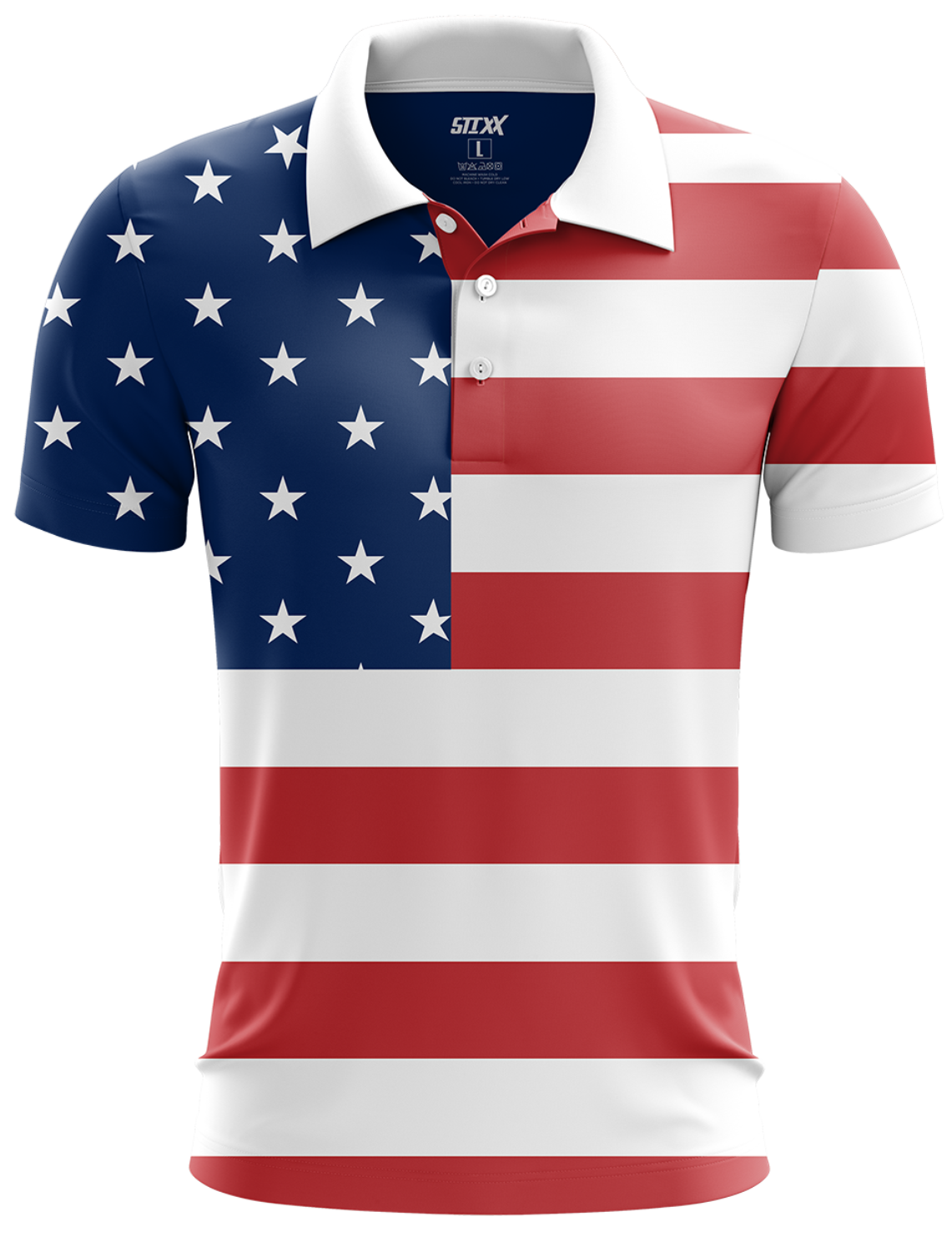 US FLAG GOLF POLO