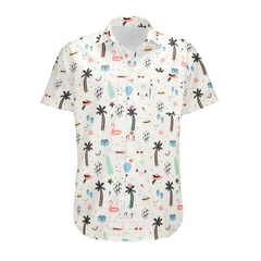 WHTART PALM BUTTON DOWN