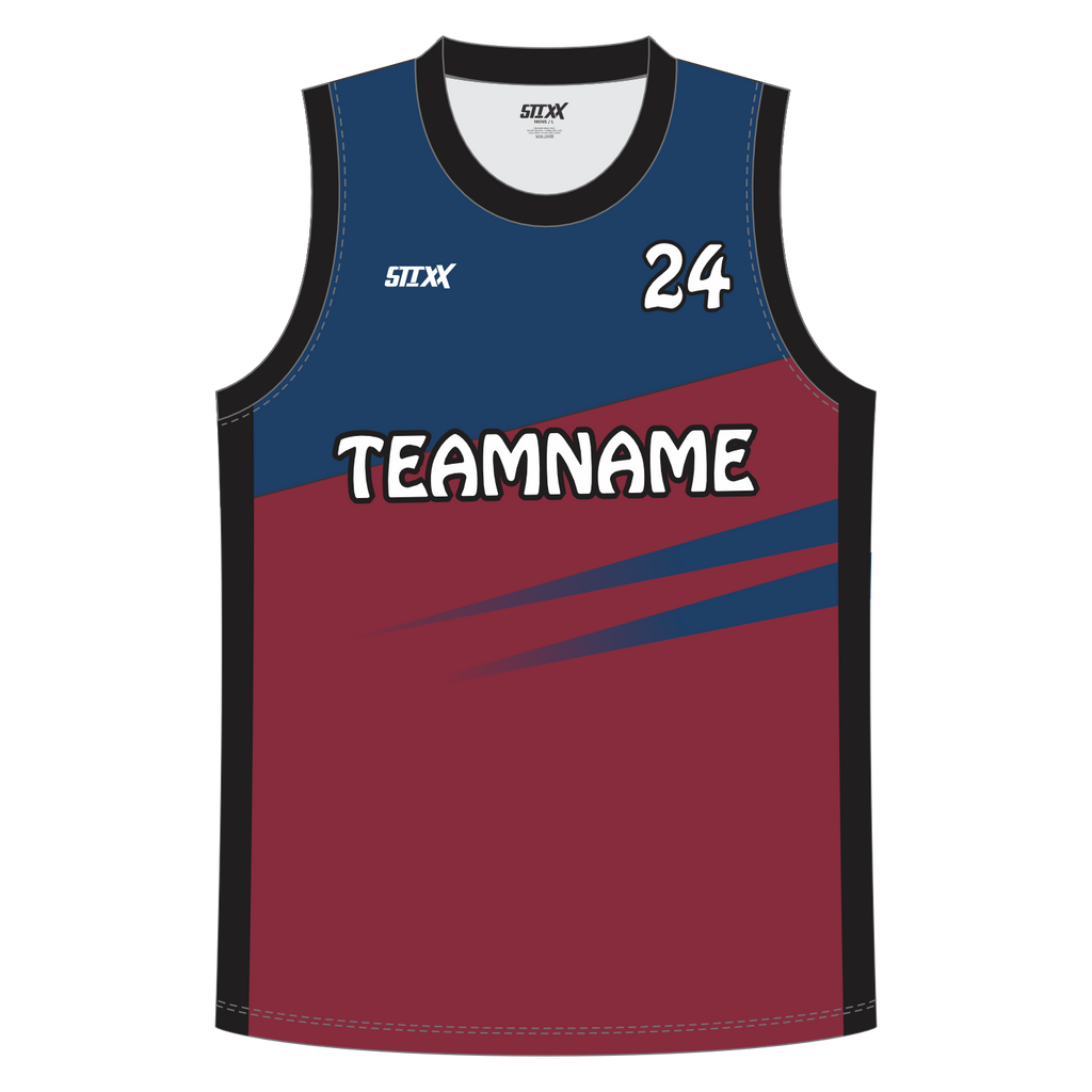 CUSTOM REVERSIBLE V-NECK BASKETBALL JERSEYS