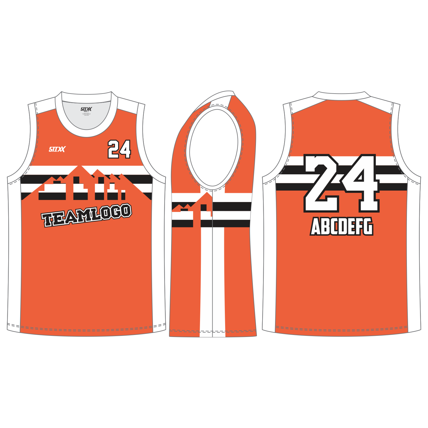 CUSTOM ROUND/CREW NECK BASKETBALL JERSEYS