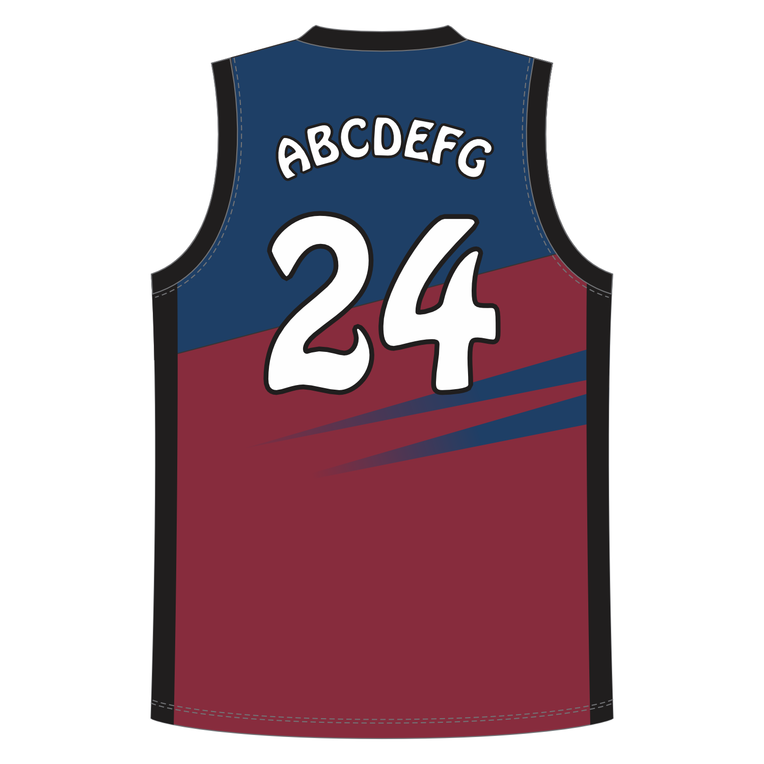 CUSTOM REVERSIBLE V-NECK BASKETBALL JERSEYS