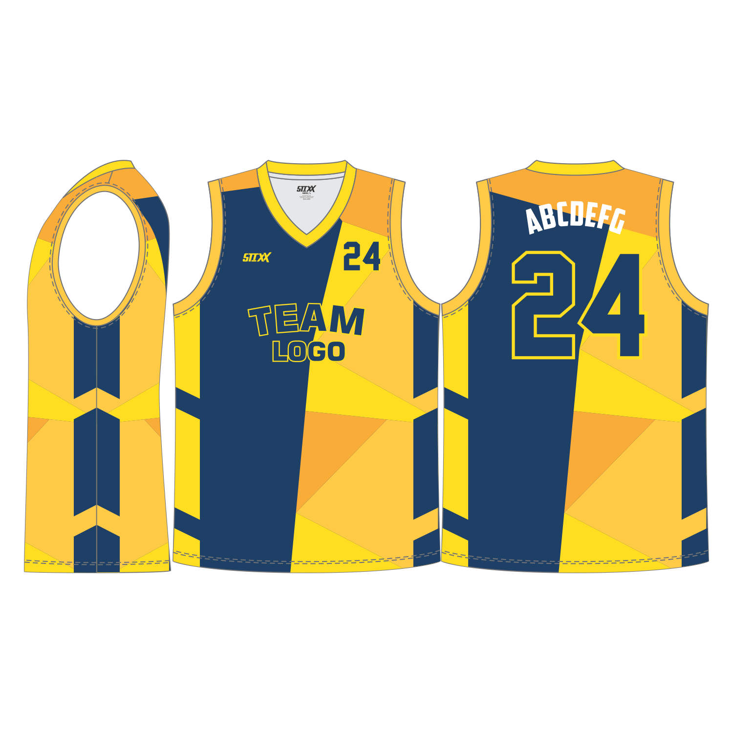 CUSTOM V-NECK BASKETBALL JERSEYS
