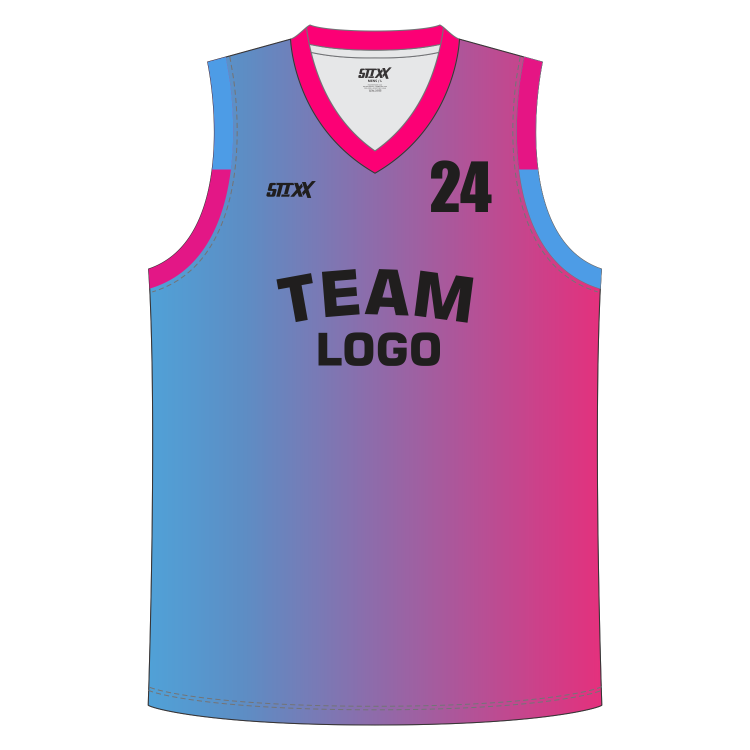 CUSTOM V-NECK BASKETBALL JERSEYS