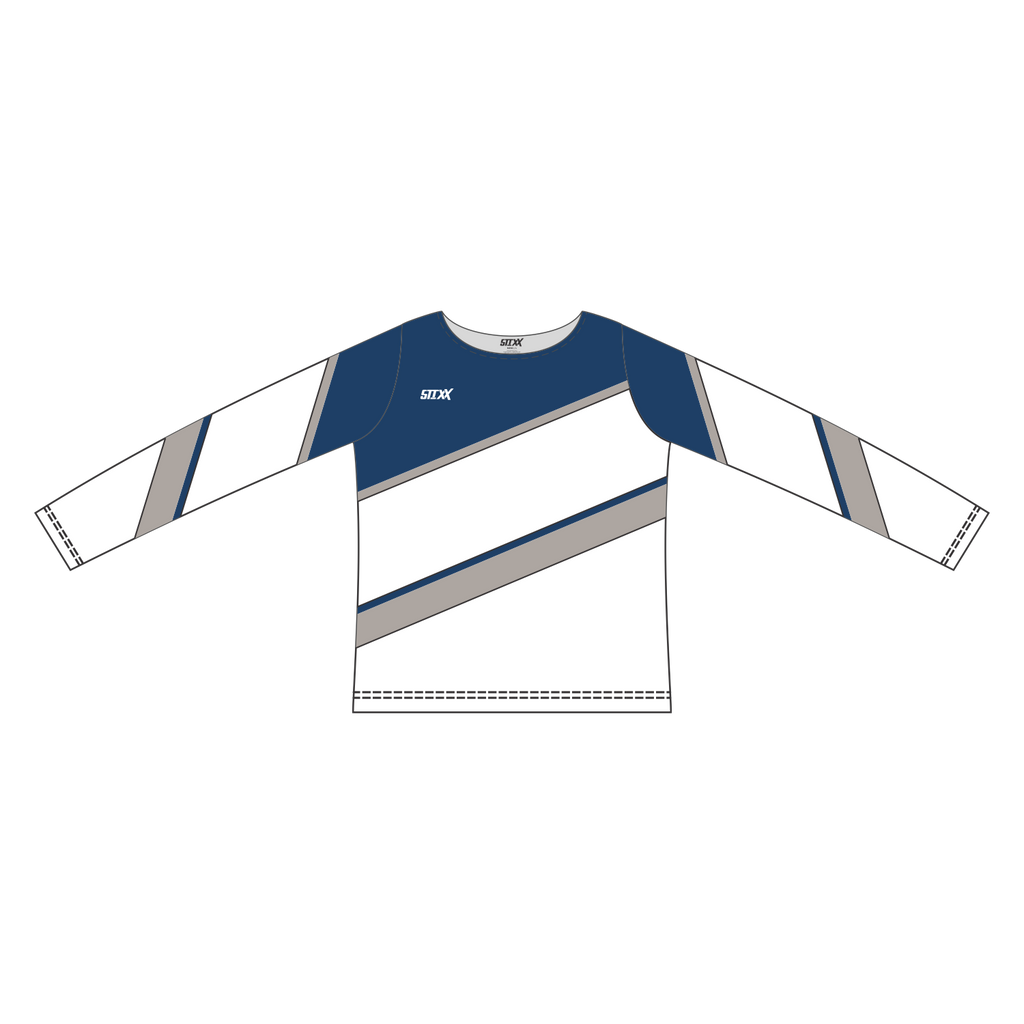 Custom Long Sleeved Crew Neck Cheerleading Shells