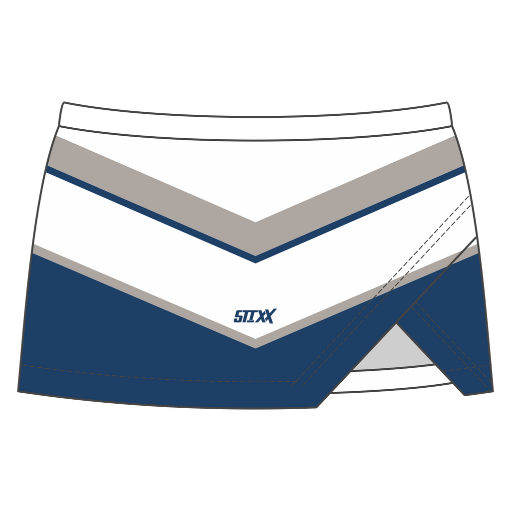 Custom Crossover Vent Cheerleading Skirts