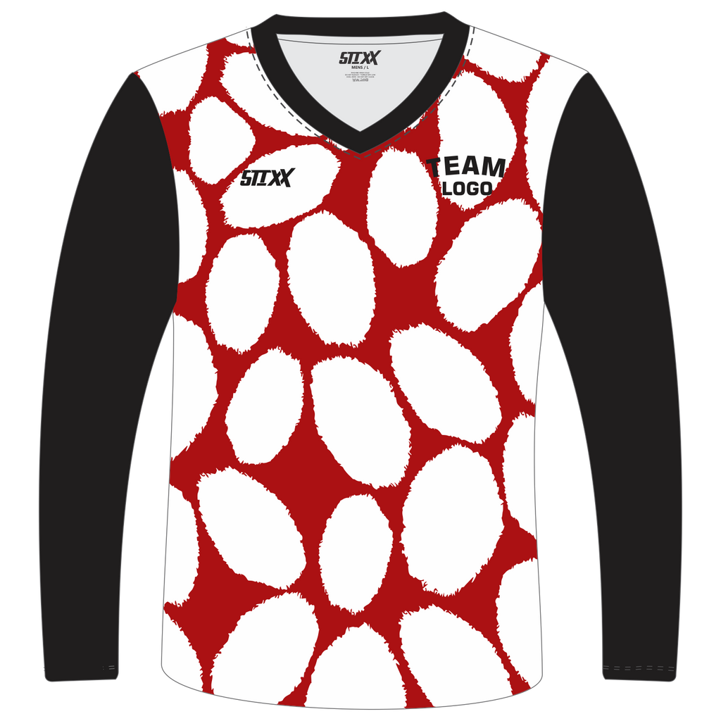 Custom Long‑Sleeve V‑Neck T‑Shirts