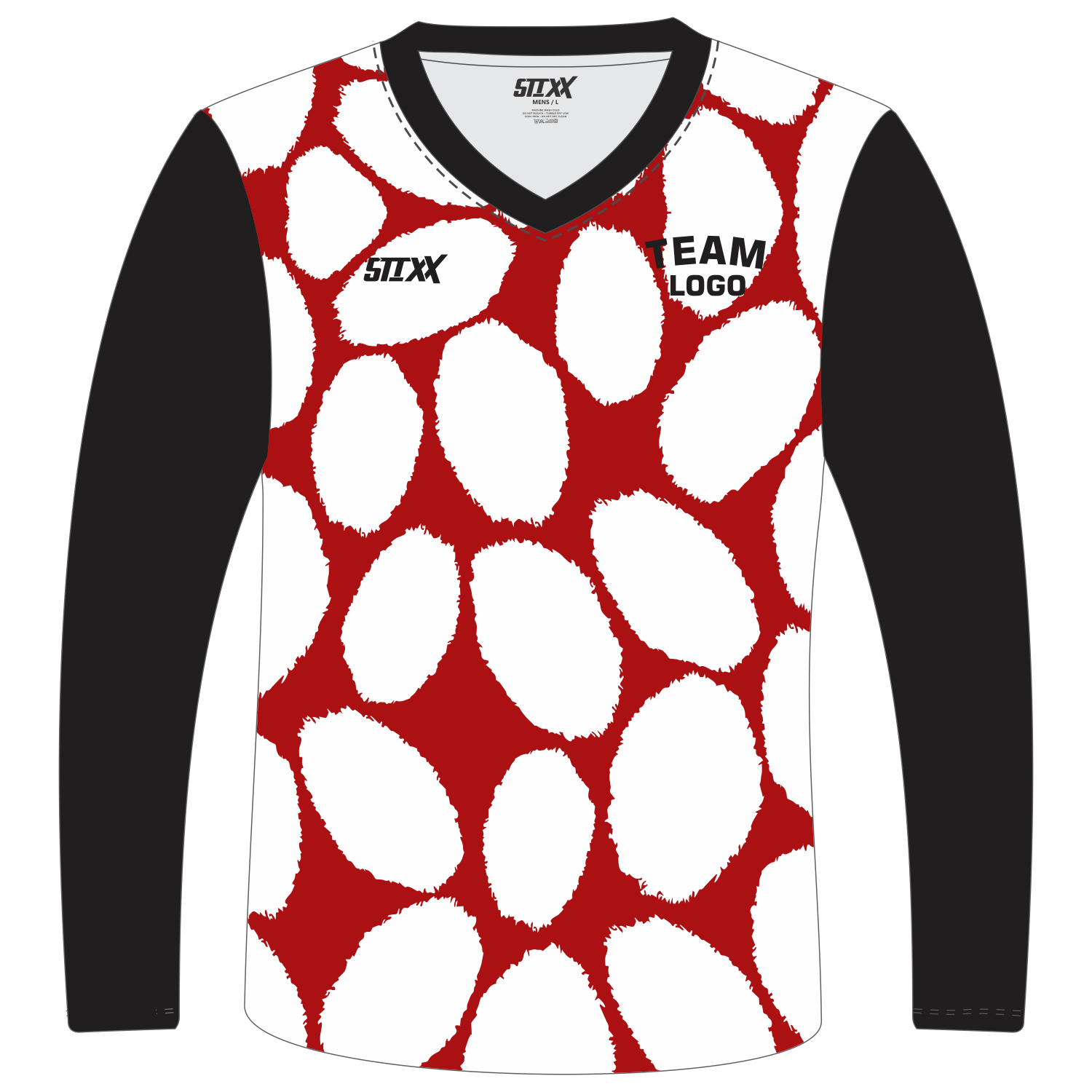 Custom Long‑Sleeve V‑Neck T‑Shirts