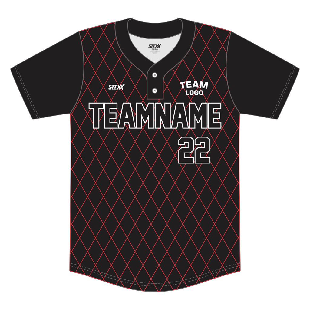 Custom 2-Button Baseball Jerseys