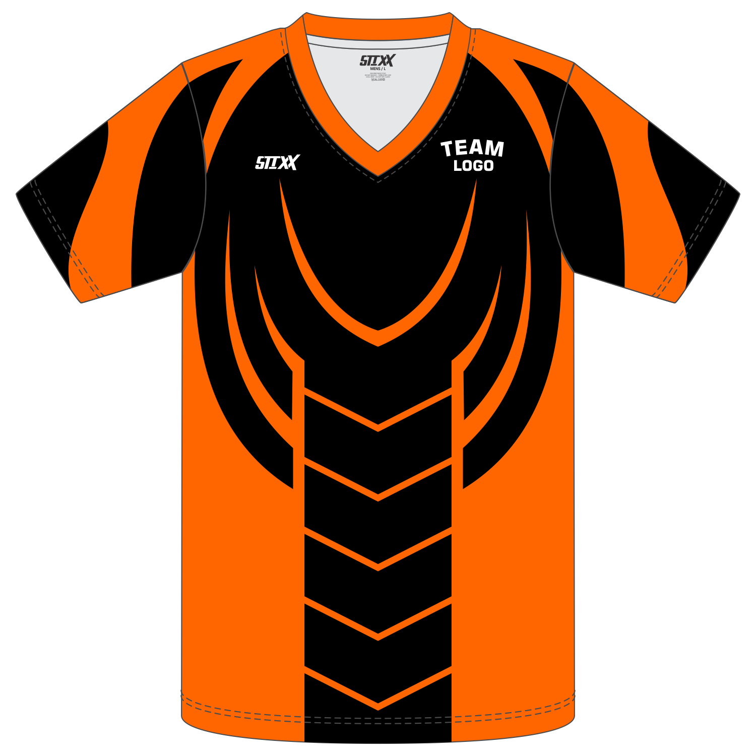 Custom Short‑Sleeve V‑Neck T‑Shirts
