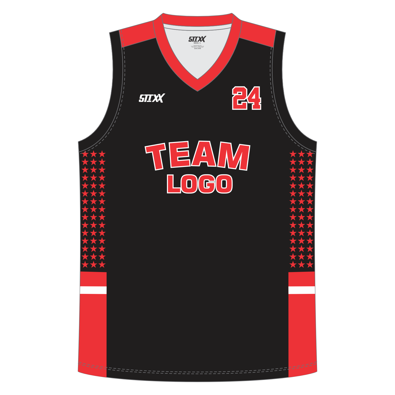 CUSTOM REVERSIBLE V-NECK BASKETBALL JERSEYS