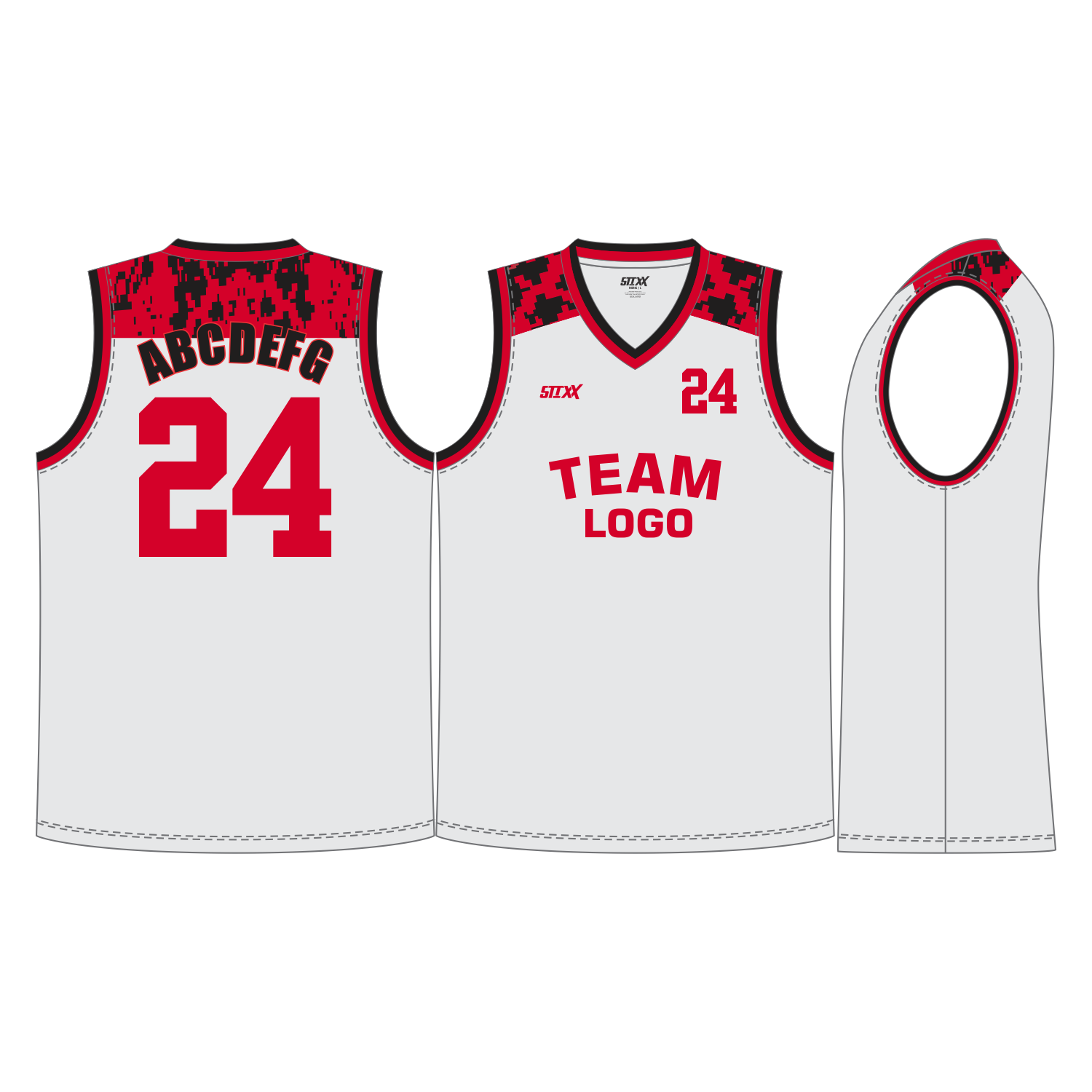 CUSTOM V-NECK BASKETBALL JERSEYS