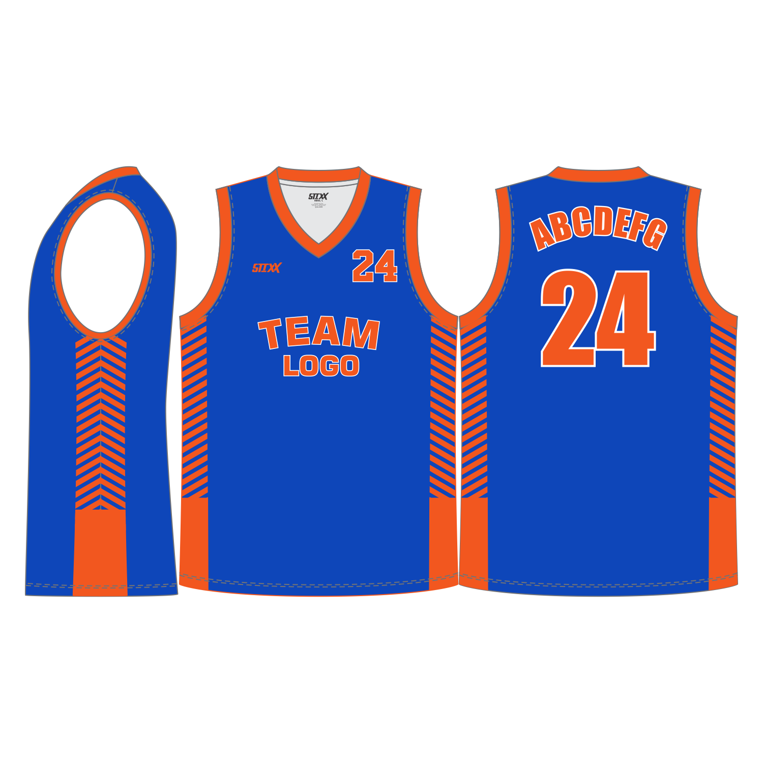 CUSTOM V-NECK BASKETBALL JERSEYS