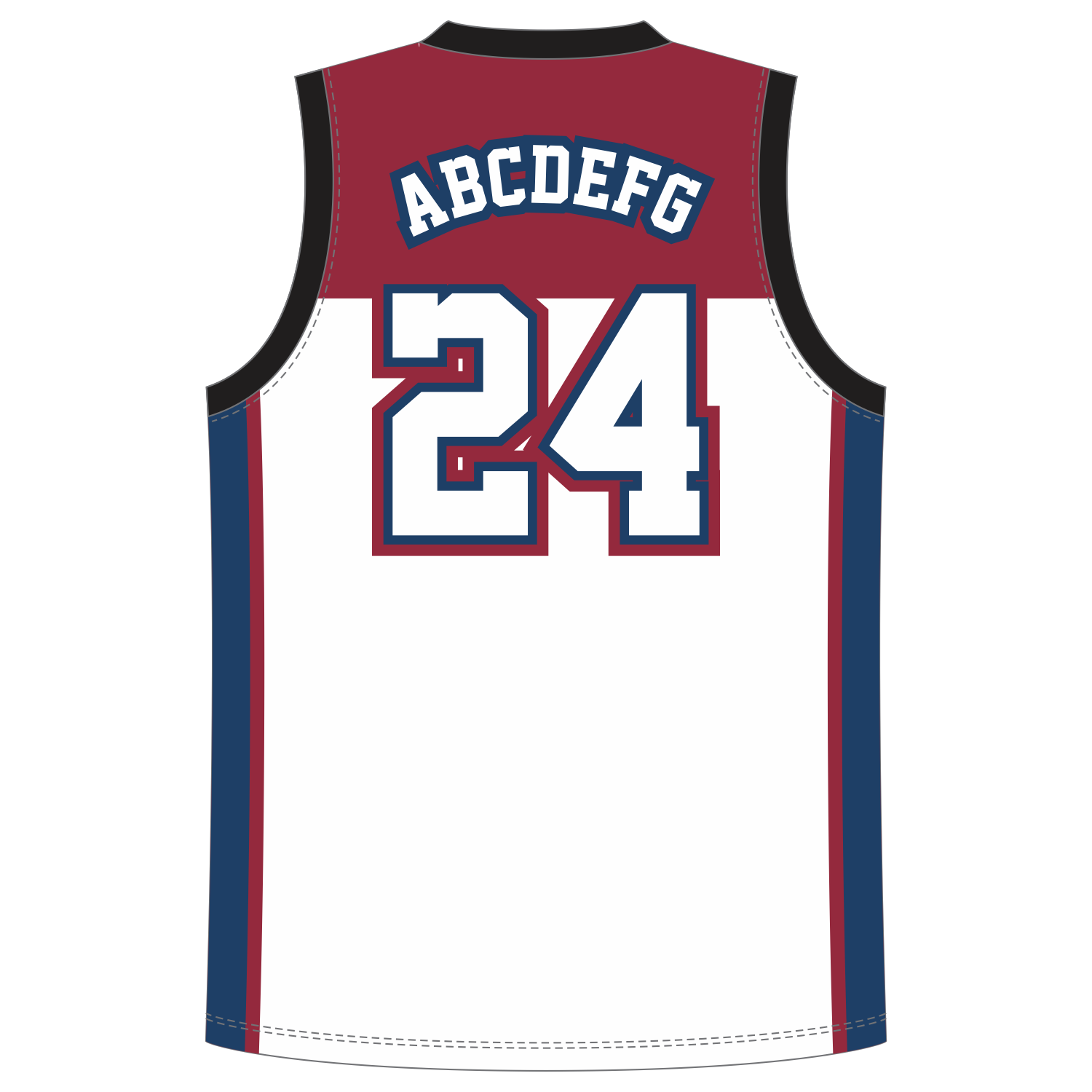CUSTOM ROUND/CREW NECK BASKETBALL JERSEYS