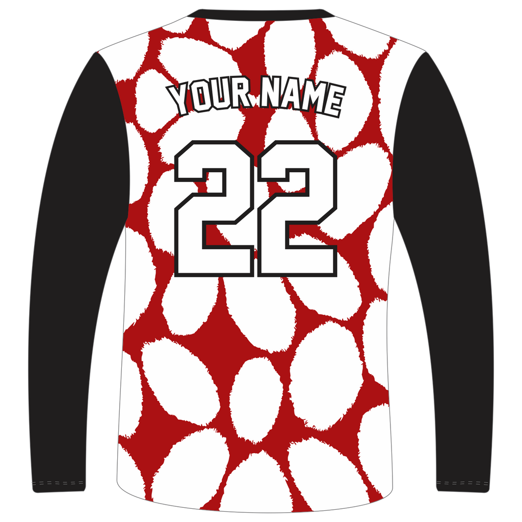 Custom Long‑Sleeve V‑Neck T‑Shirts