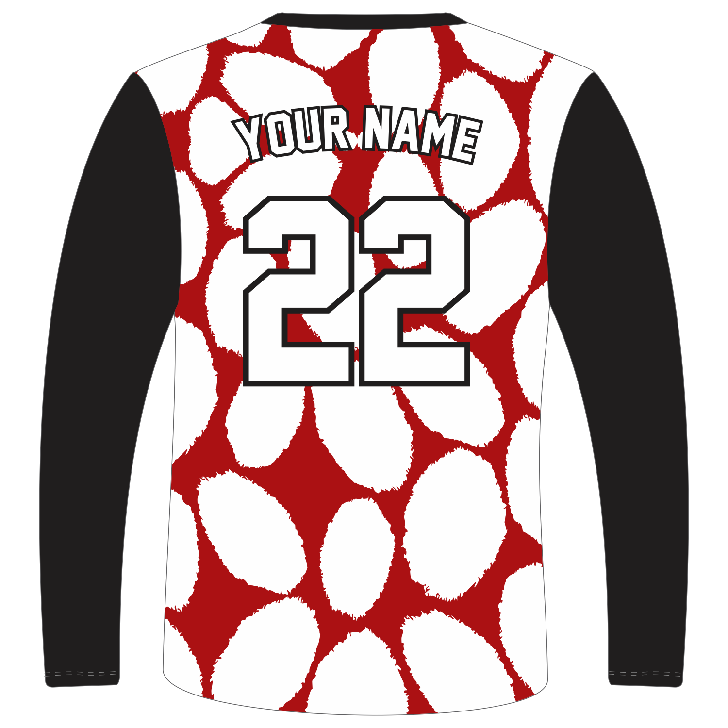 Custom Long‑Sleeve V‑Neck T‑Shirts