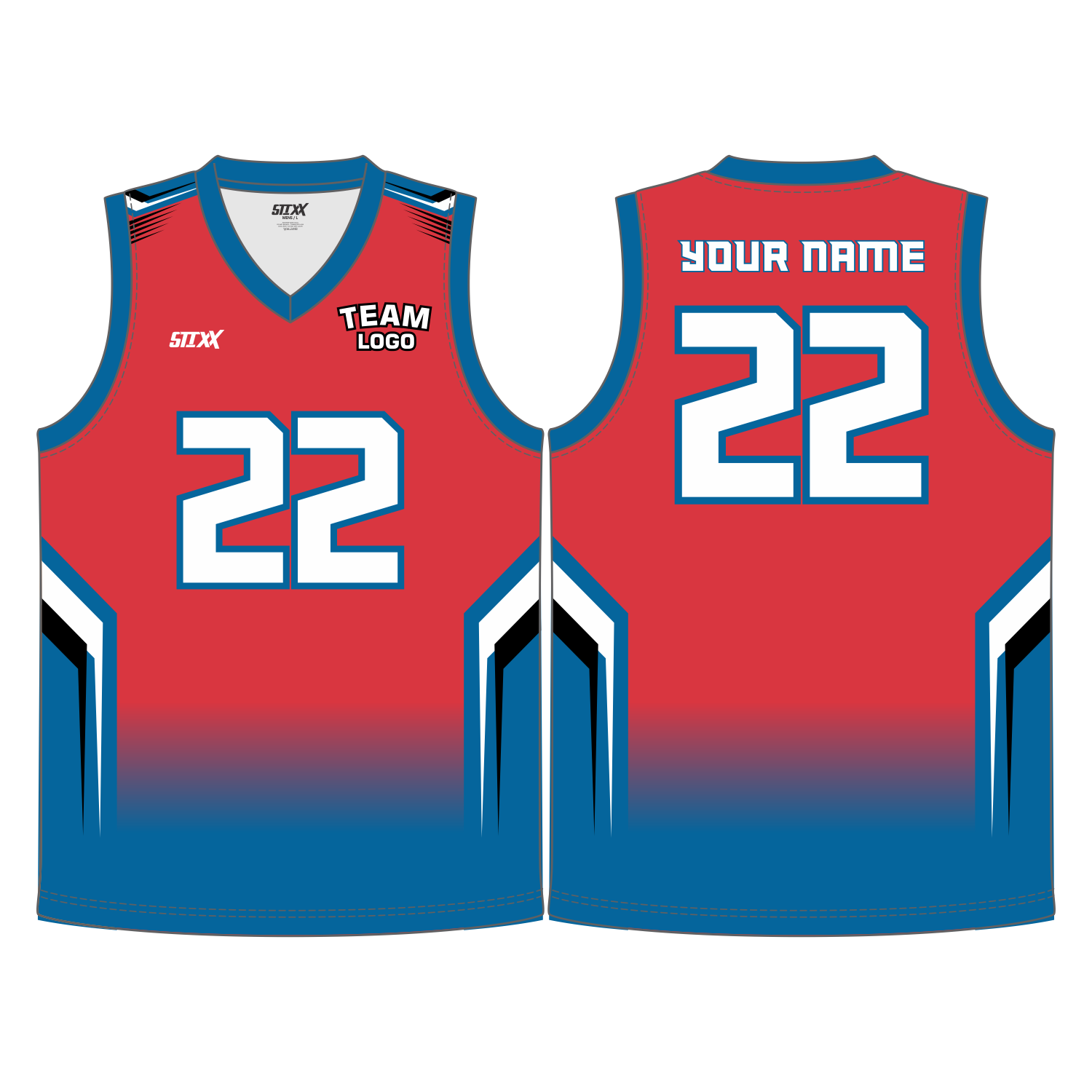 CUSTOM V-NECK BASKETBALL JERSEYS