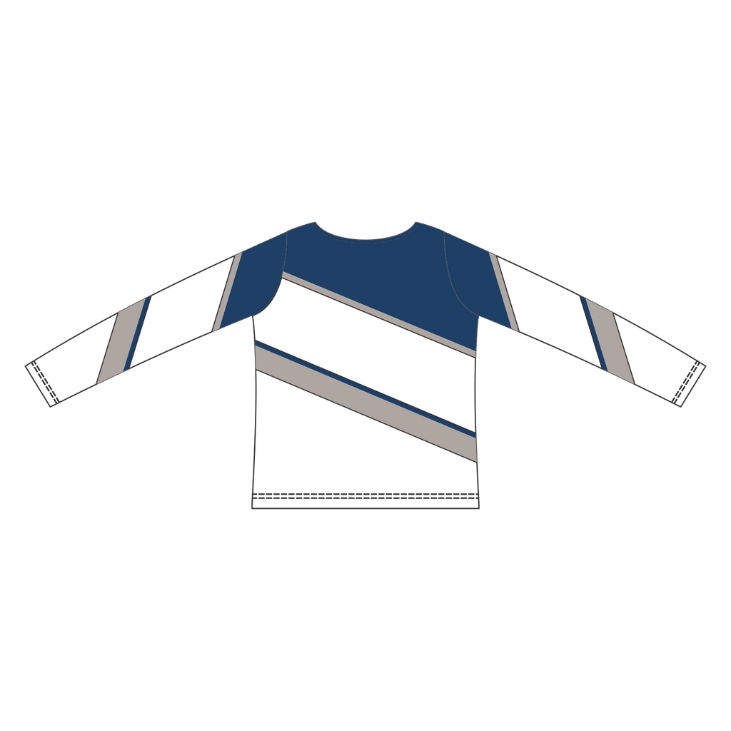 Custom Long Sleeved Crew Neck Cheerleading Shells