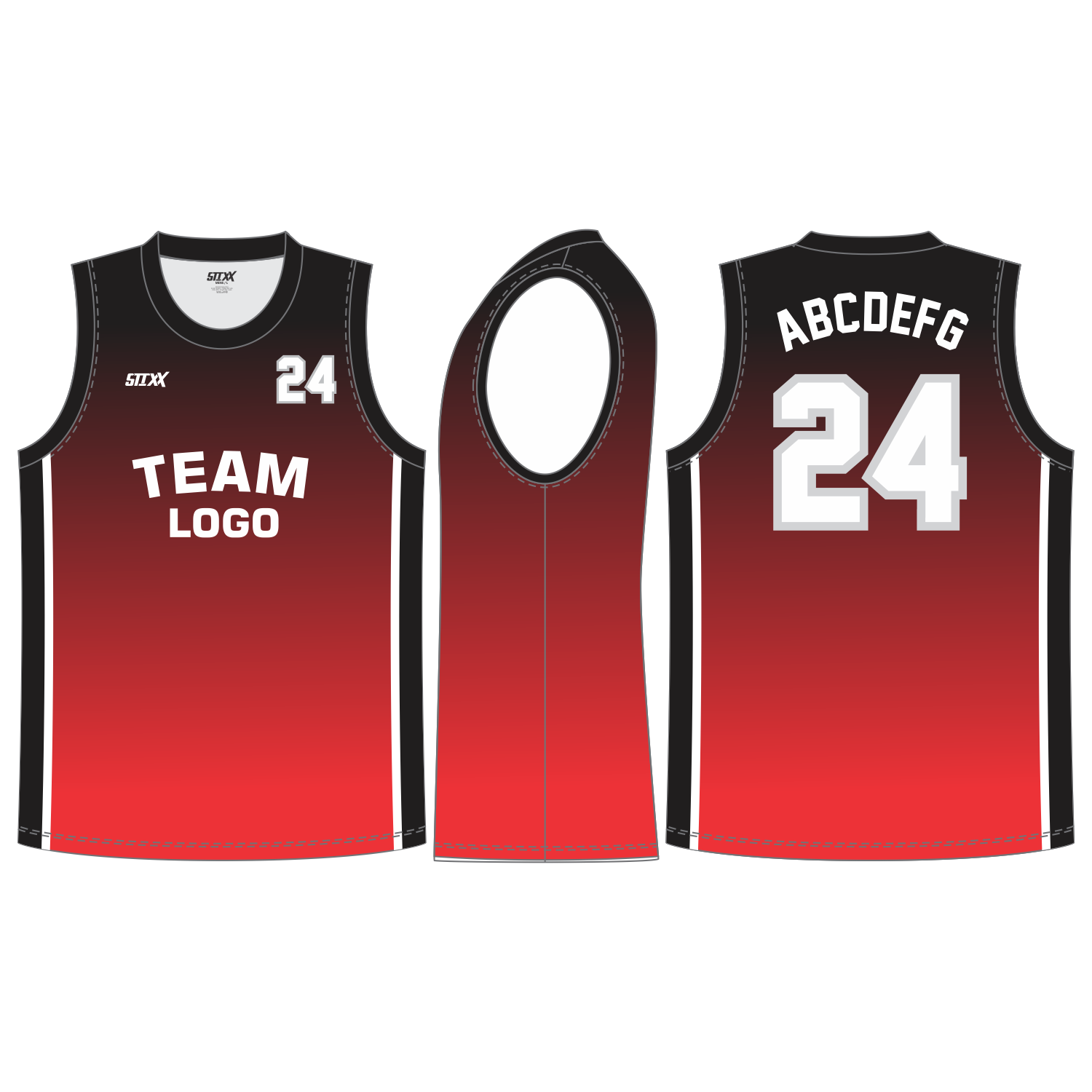 CUSTOM ROUND/CREW NECK BASKETBALL JERSEYS