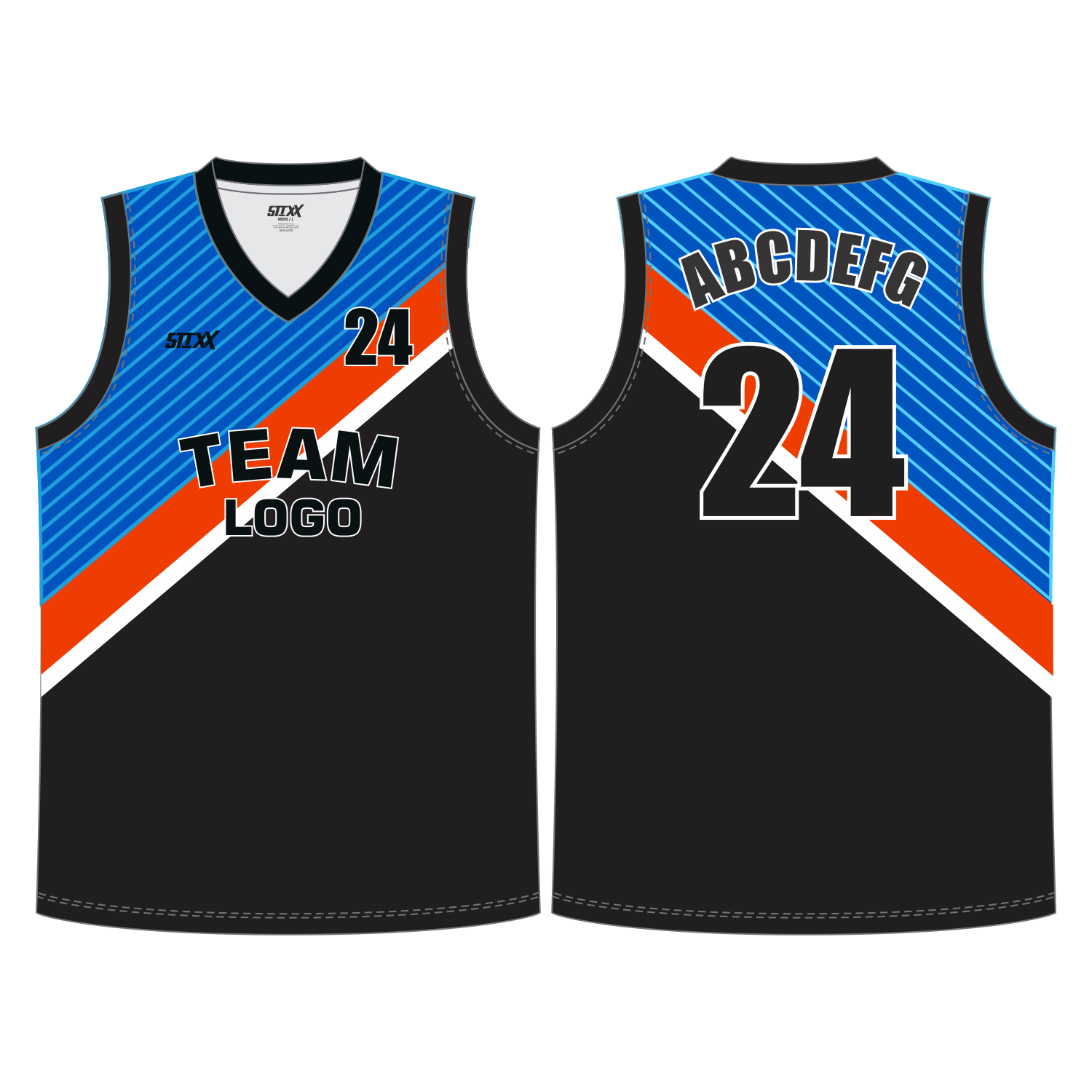CUSTOM V-NECK BASKETBALL JERSEYS