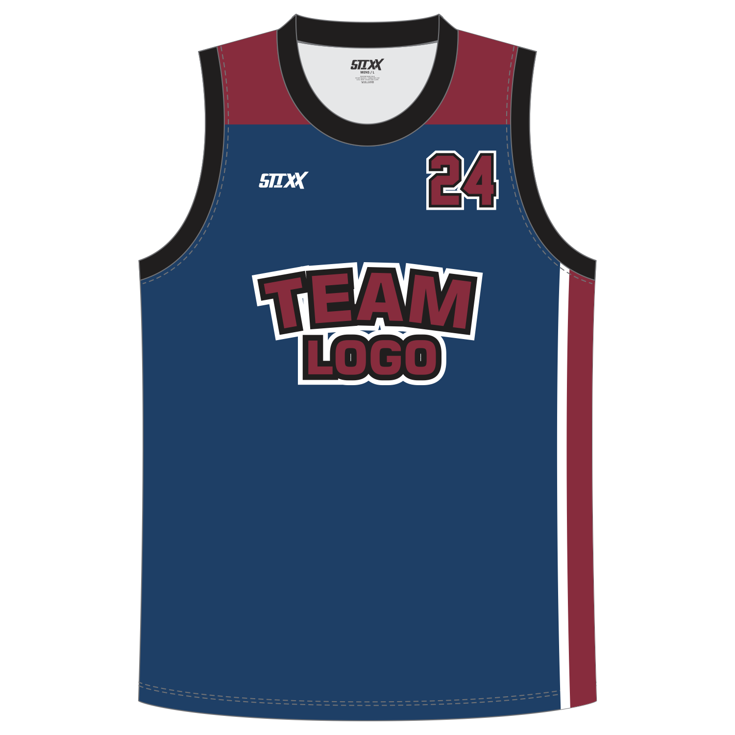 CUSTOM ROUND/CREW NECK BASKETBALL JERSEYS
