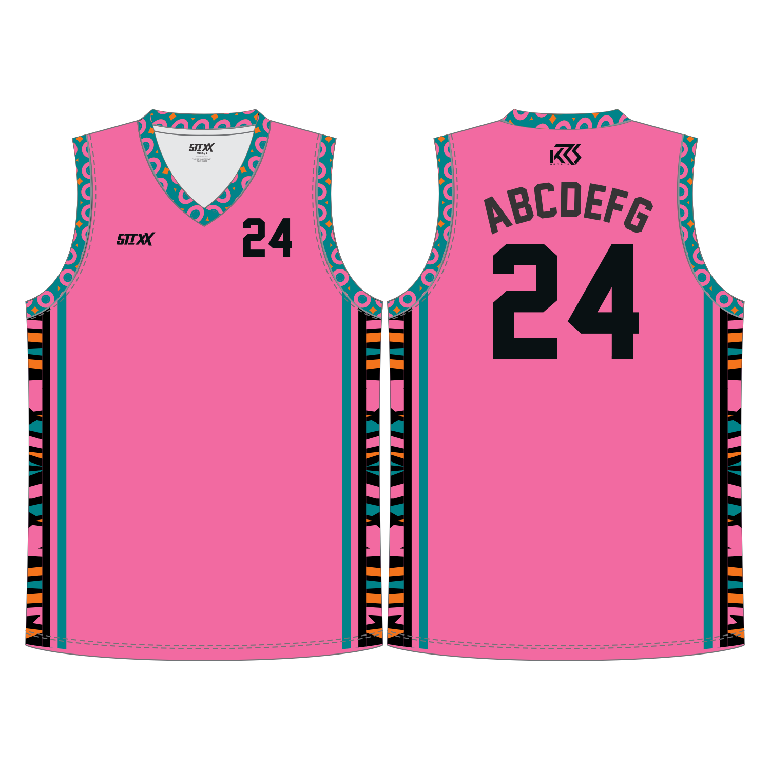 CUSTOM V-NECK BASKETBALL JERSEYS