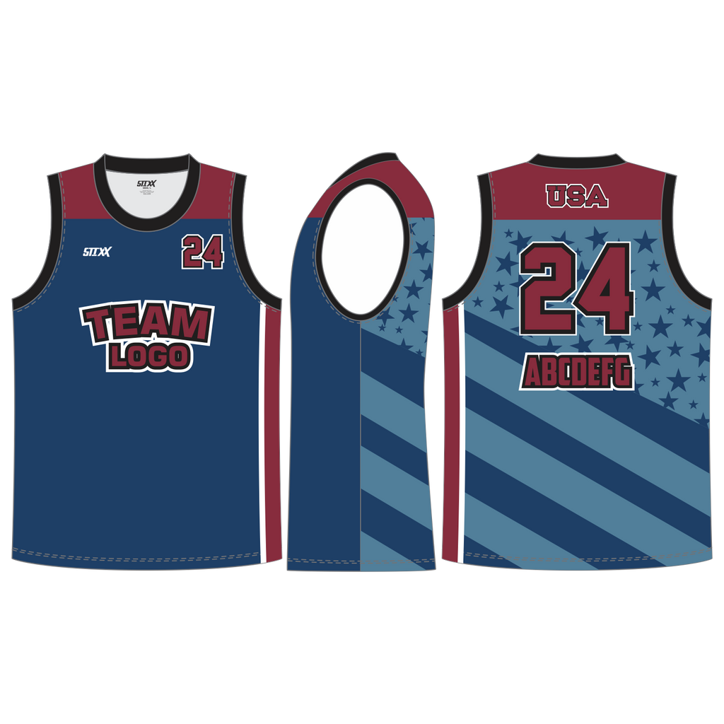 CUSTOM ROUND/CREW NECK BASKETBALL JERSEYS