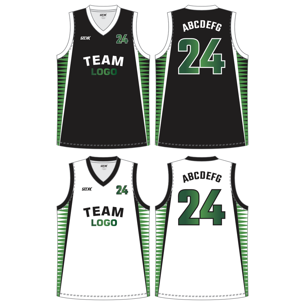CUSTOM REVERSIBLE V-NECK BASKETBALL JERSEYS
