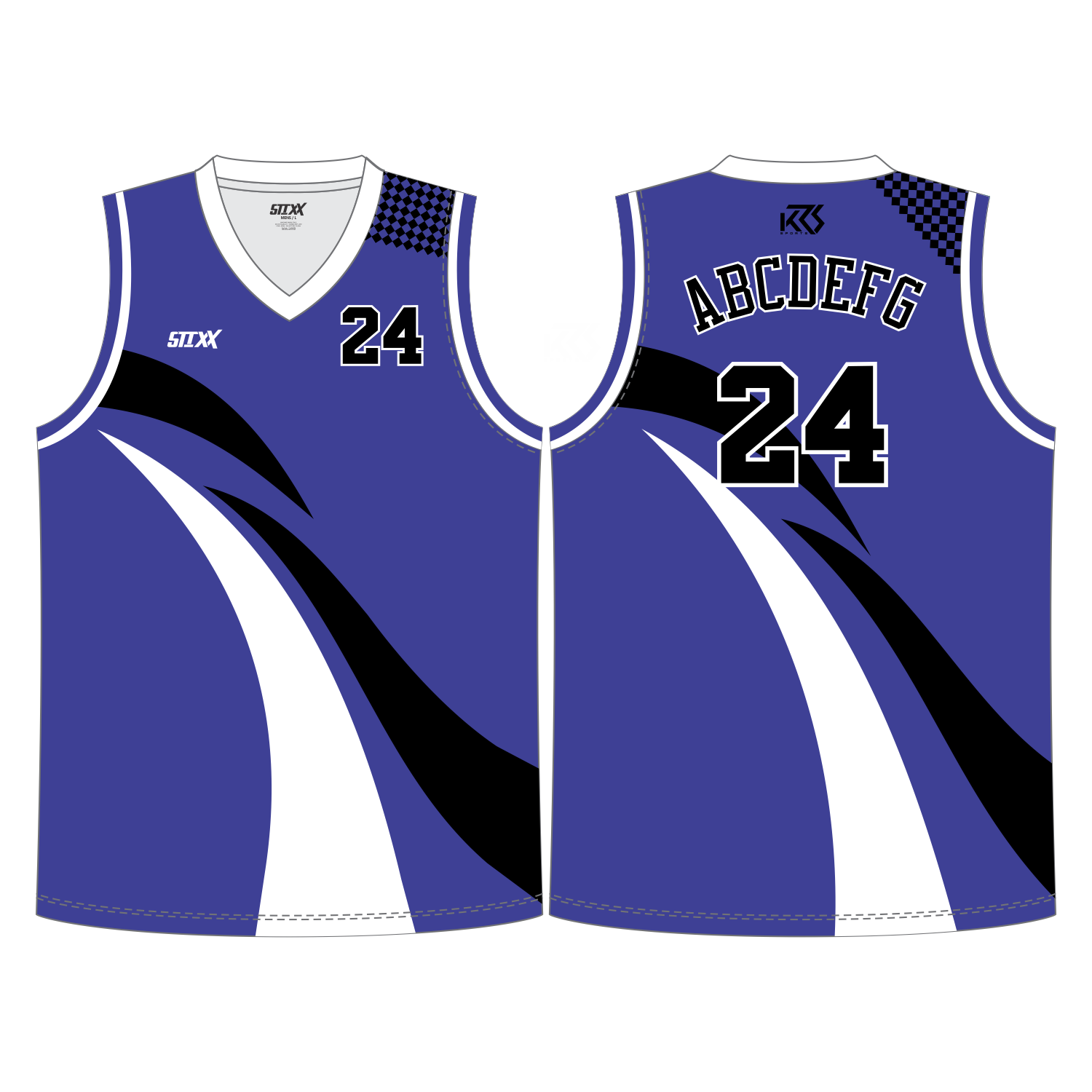 CUSTOM V-NECK BASKETBALL JERSEYS