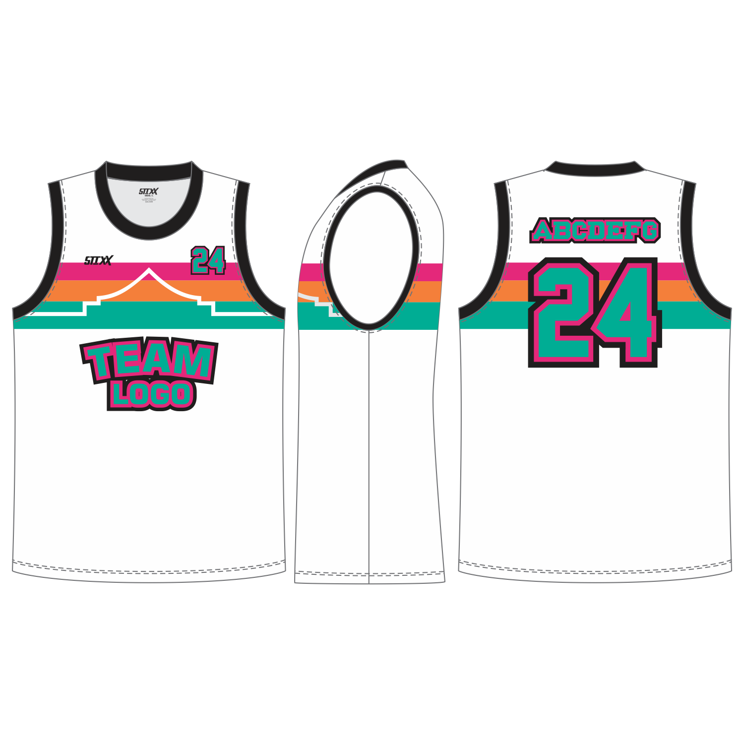 CUSTOM ROUND/CREW NECK BASKETBALL JERSEYS