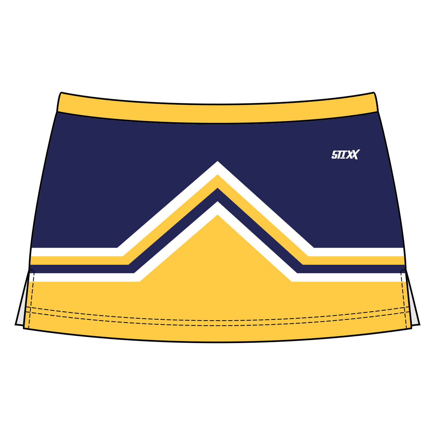 Side Vent Cheerleading Skort
